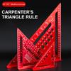 Zimmermannswinkel Kombiwinkel 4,5/7/12 Zoll Dreieckslineal Winkel Quadrat Einstellbarer Winkelmesser Holzbearbeitung