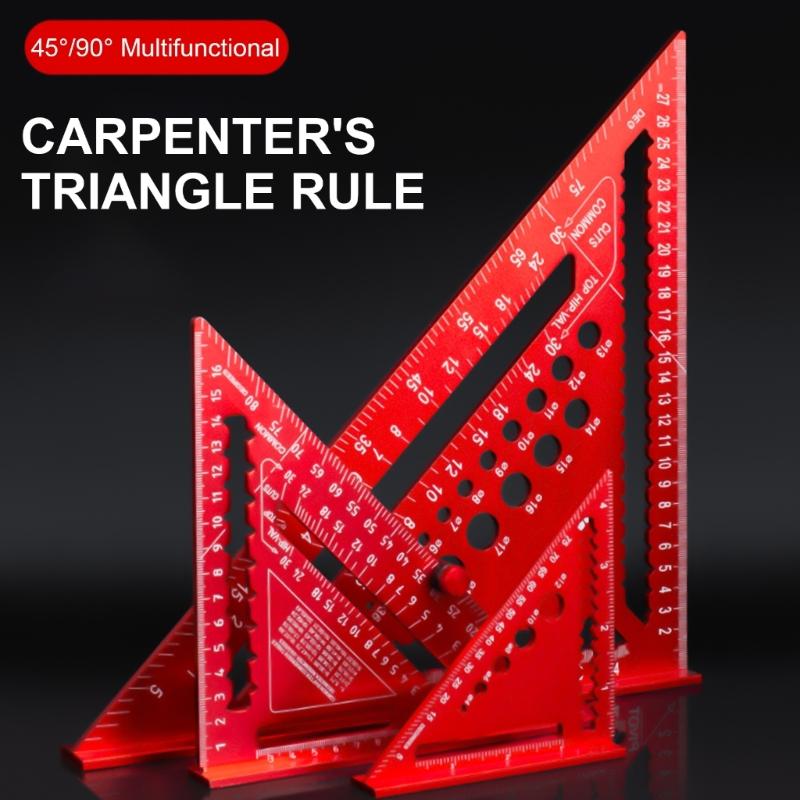 Carpenter Square Tool Combination Square 4.5/7/12inch  Triangles Ruler Square Adjustable Square Angles Ruler Woodworking