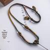 Luxury Handmade Eight-Strand Jade Pendant Necklace Lanyard
