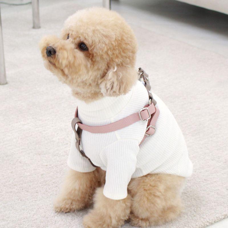 MAISON DE MIU Laufgeschirr Rose Pink/Braun