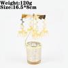 Love Wedding Candle Holders Snowflake Deer Fairy Rotating Candlestick Metal Tray Romantic Home Decoration Christmas Ornament