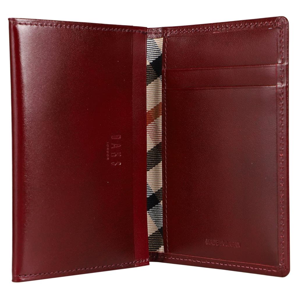 Daks CARD CASE Daks Card Case Business Card Holder Commuter Holder Slim Genuine Leather Navy DP38410 Men's