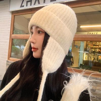 Lue Dameull Pulloverlue Studenter Varm Ørebeskyttelse Strikkelue Koreansk Versjon Allsidig Søt Mote Lei Feng-lue