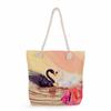 Ballet Print Thick Rope Single-shoulder Beach Bag 7246 CLE
