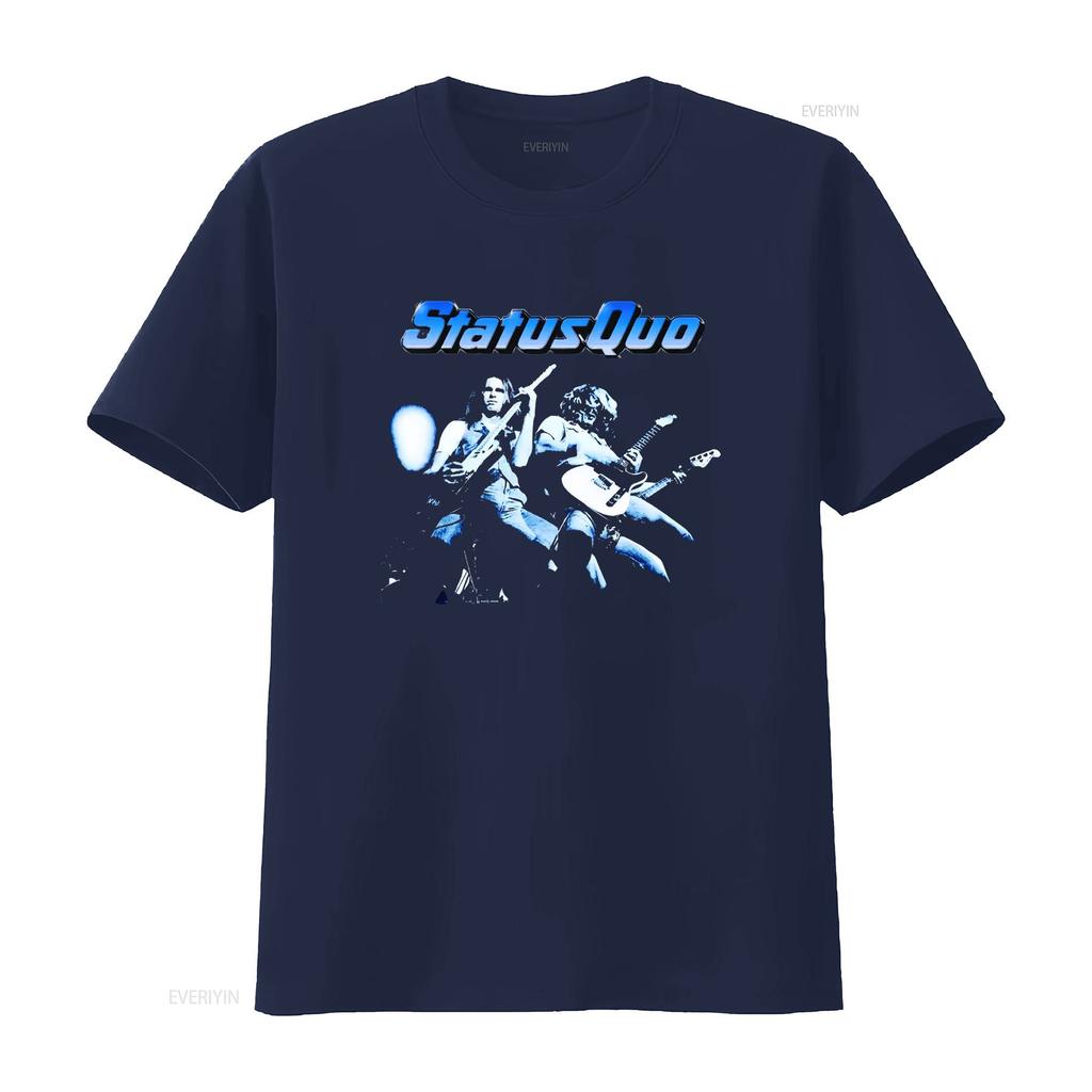 STATUS QUO If You Cant Stand The Heat Tour T Shirt Cotton Black S to 5XL HC1432 vintage Washed Versatile Breathable