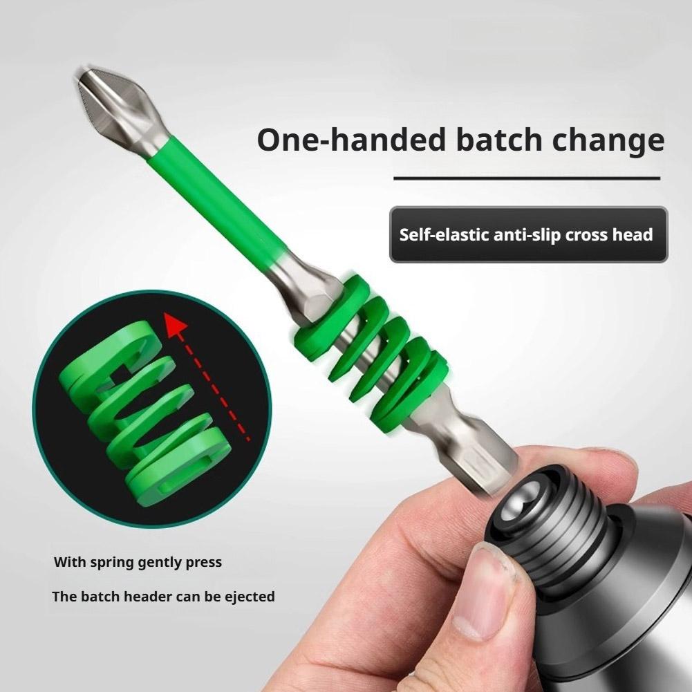 Rainbow Spring Screwdriver Bit 65mm/90mm/110mm Strong Magnetic Anti-Slip Cross Phillips Head for Electric Drill Screwdrivers