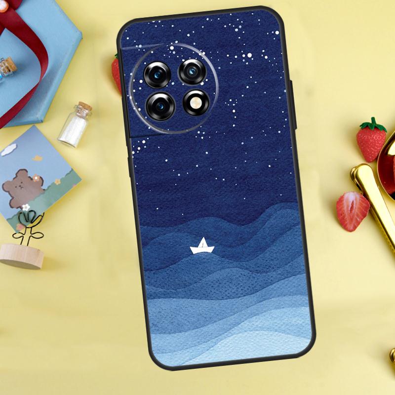 

ocean waves sailboat Case For OnePlus Nord CE 2 3 Lite 2T N10 N20 OnePlus 11 10T 8T 9RT 8 9 10 Pro Ace Coque OnePlus 11