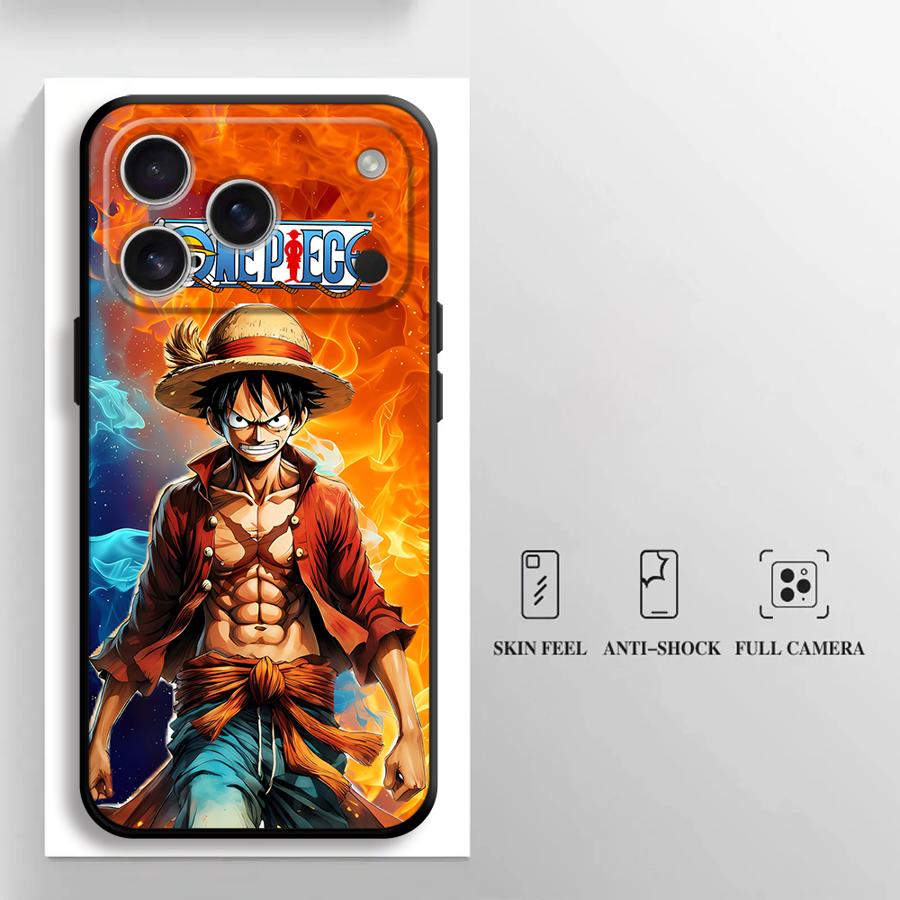 OneS P-ieceS Luffys Funda Phone Cover Case for iPhone 17 Pro Max XS XR 12 Air SE 16 13 Mini 15 Plus 14 11 7 8