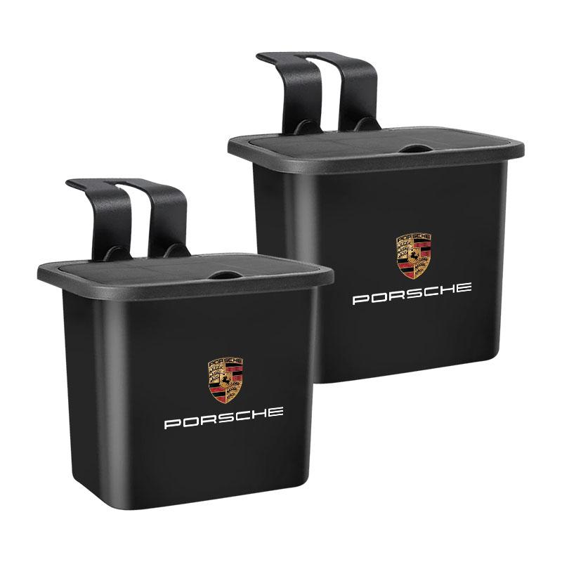 Hängender Mülleimer für die Rückenlehne des Autos Aufbewahrungskoffer Rücksitz-Organizer Für Porsche Boxster Cayenne Panamera Macan Cayman 911 918 996 917 991