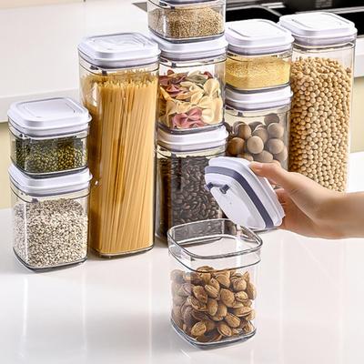 Airtight Food Storage Container Stackable Dry Cereal Container BPA-Free Food Grade Easy To Clean Large Capacity Storage Container