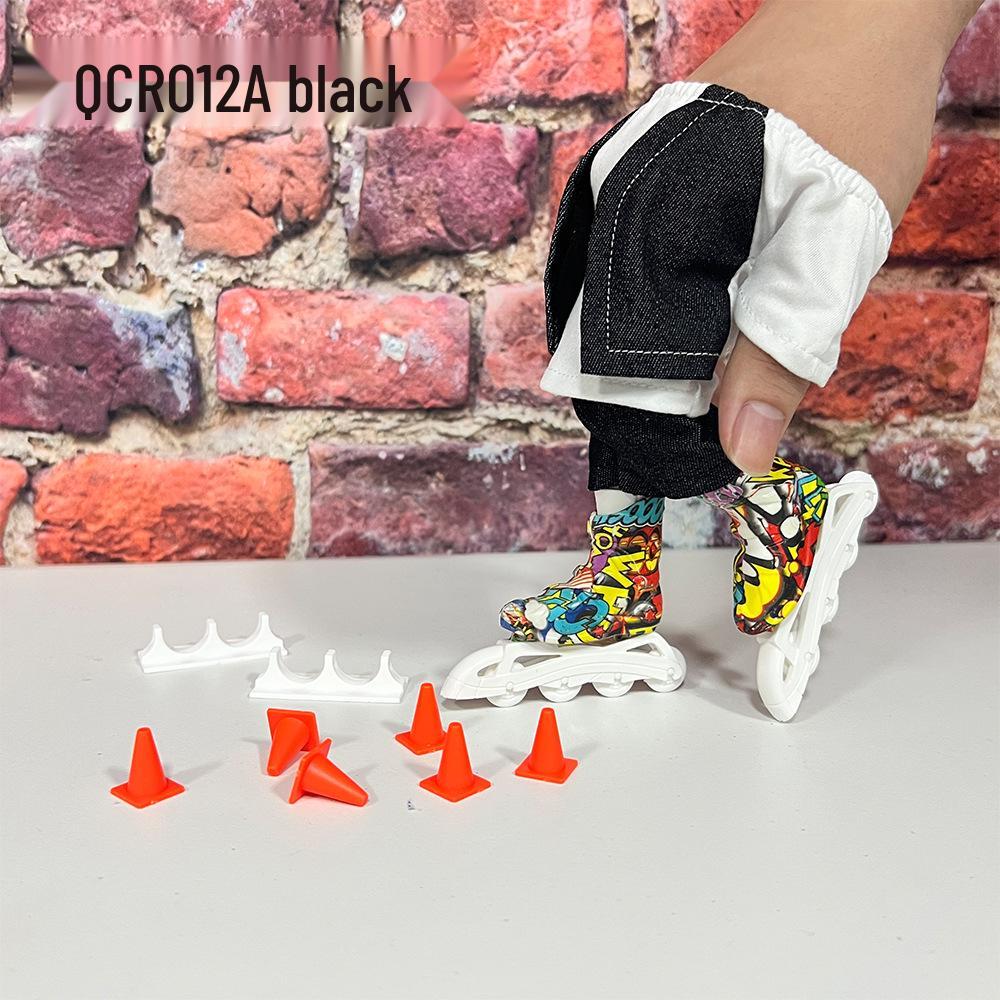 Mini Finger Bike, Skateboard, Scooter & Pants Toy Set