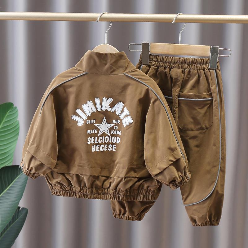 

2023 Корейский стиль Повседневный комплект-двойка для малыша: Мода весна/осень 100 cm шоколадный