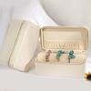 Sophisticated 2 Layers Home Jewelry Storage Box Accessory Keeper PU Leather Lockable Case for Assortment Household