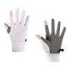 Ice Silk Cycling Gloves 2 Fingerless Sport Gloves for Men Women Cycling Workout Gym Training Weight Lifting Outdoor M Size