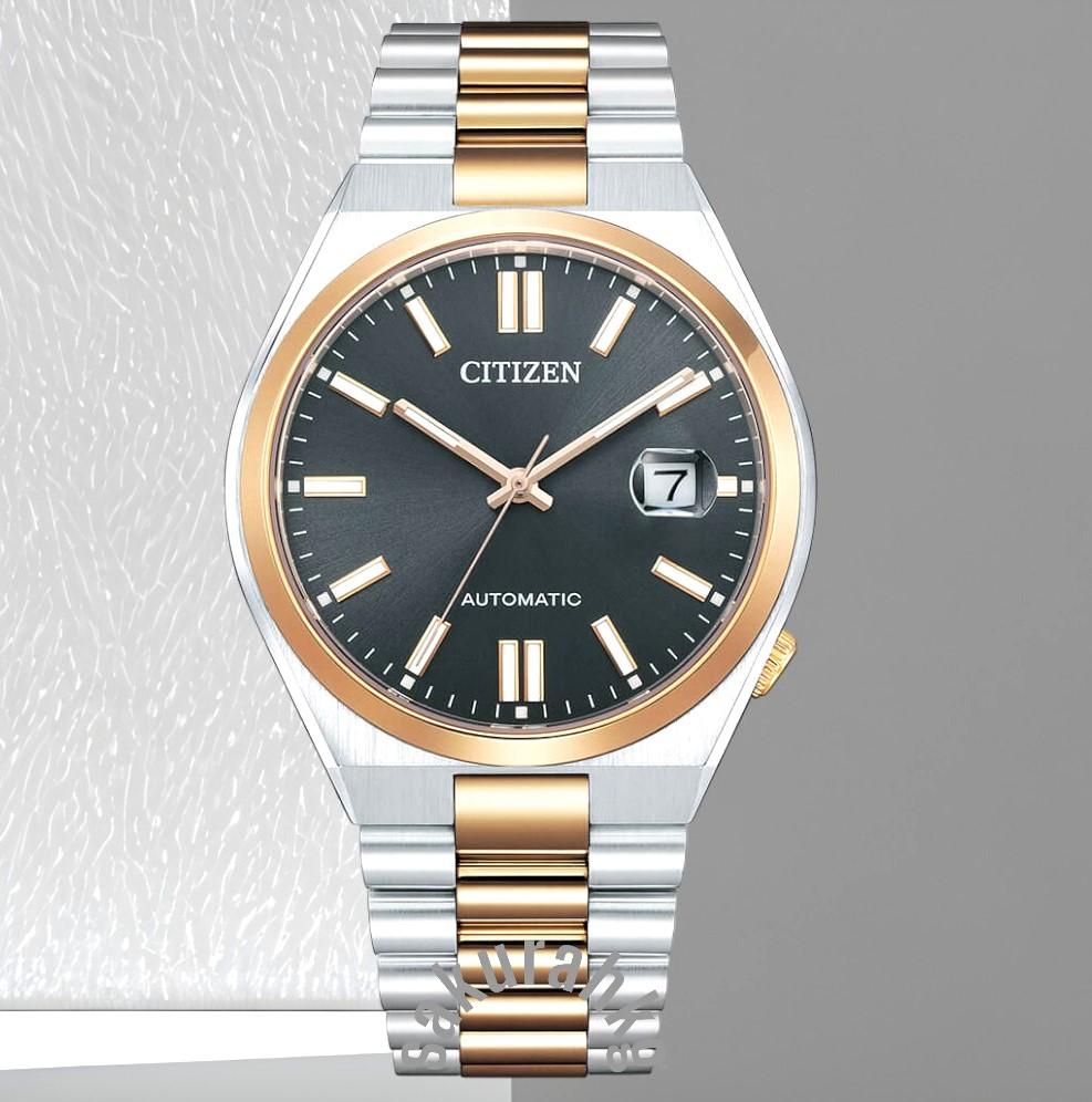 

Часы CITIZEN TSUYOSA из нержавеющей стали с черным циферблатом и сапфировым стеклом NJ0154-80H