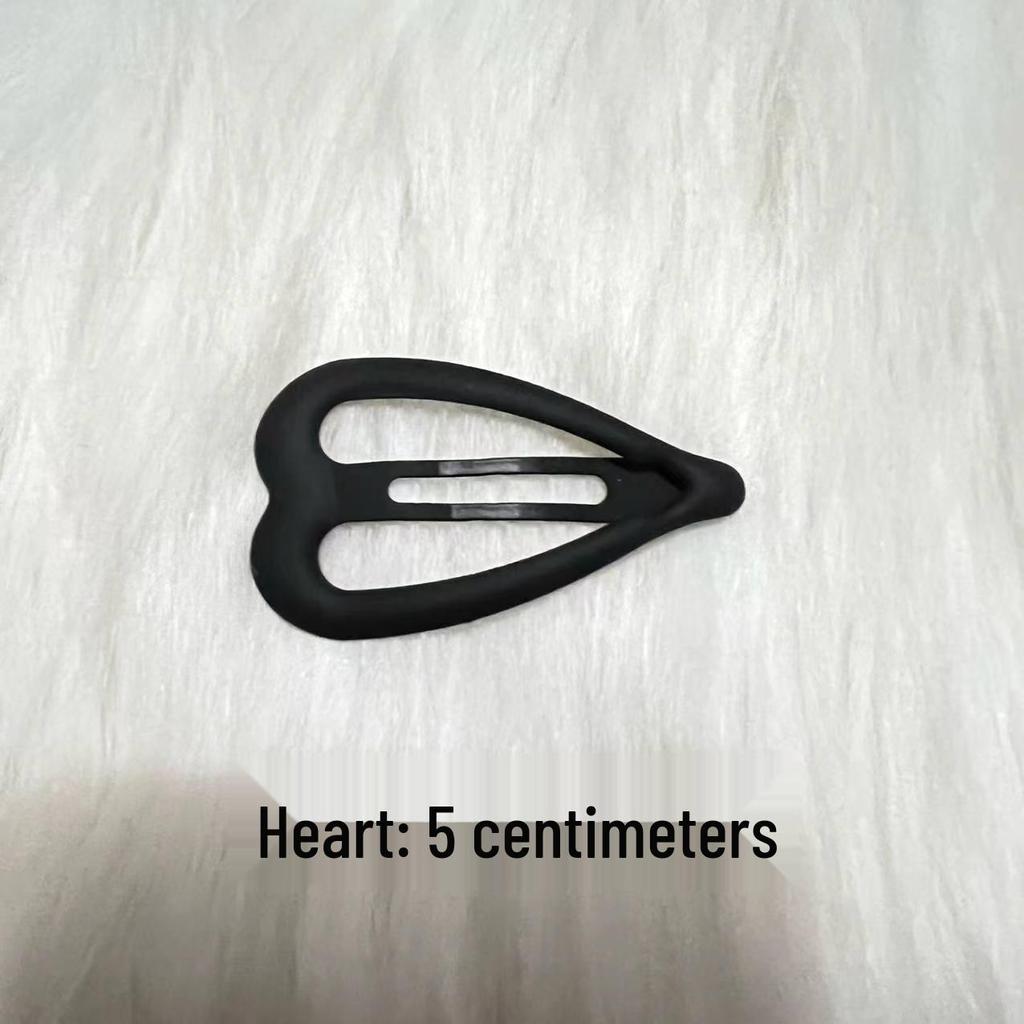 Korejské matné černé sponky do vlasů pro ženy - ofina, postranní a ozdobné sponky