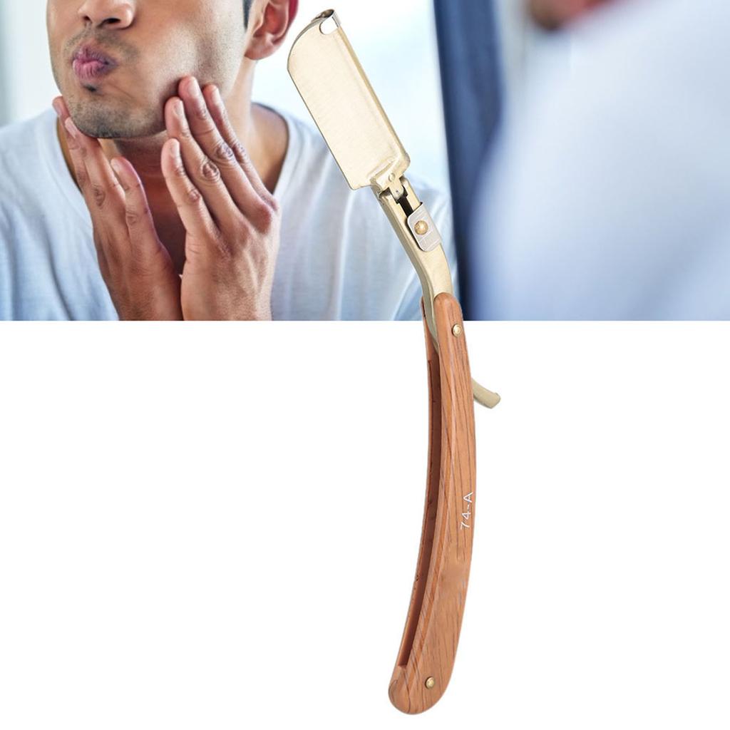 Barber Shop Manual Beard Shaver Holder Classic OldFashioned Beard Shaving Face Grooming Tool(74A )