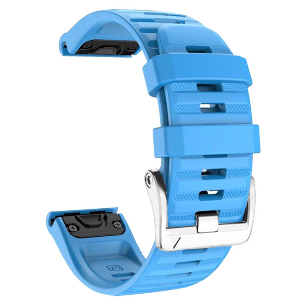 Watch Band for Garmin Forerunner 965/955/945/935 Soft Silicone Strap Bracelet with Silver Buckle