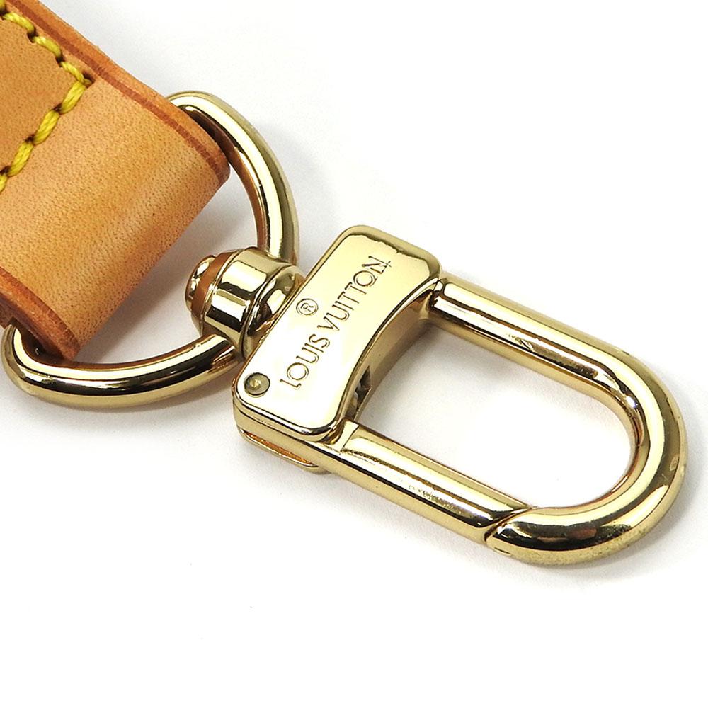 Used LOUIS VUITTON Shoulder Strap Nume Leather Beige Beige Bandouliere for Keepall