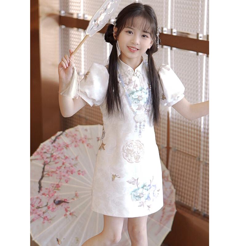 Girls' Embroidered New Chinese Style Princess Dress