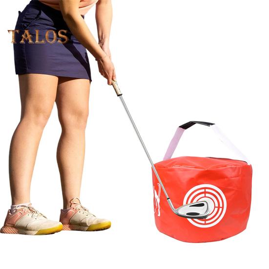 Golf-Schlagtasche, tragbare Power-Schlagtasche, geräuschlos, wasserdicht, Golfschwung-Trainingshilfe für den Aufprallpositionstrainer