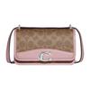 Bandit 18 Classic Monogram Buckle Closure Faux Leather And Luxurious Cowhide Shoulder Crossbody Bag Small Women Bags Brown Pink CF936-LHRJ8