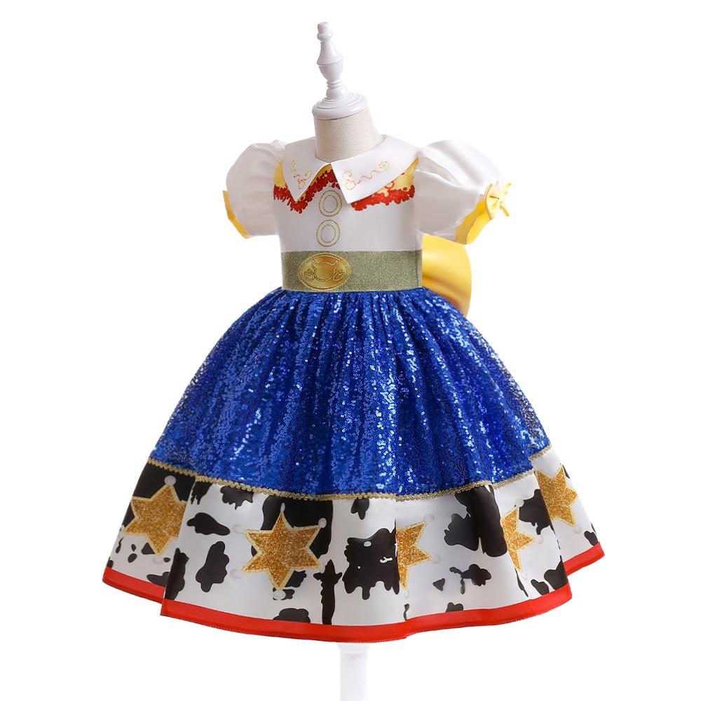 Toy Girl Story Jessie Cosplay Dress Ideal Parties Clothes Props Makeup Princess
