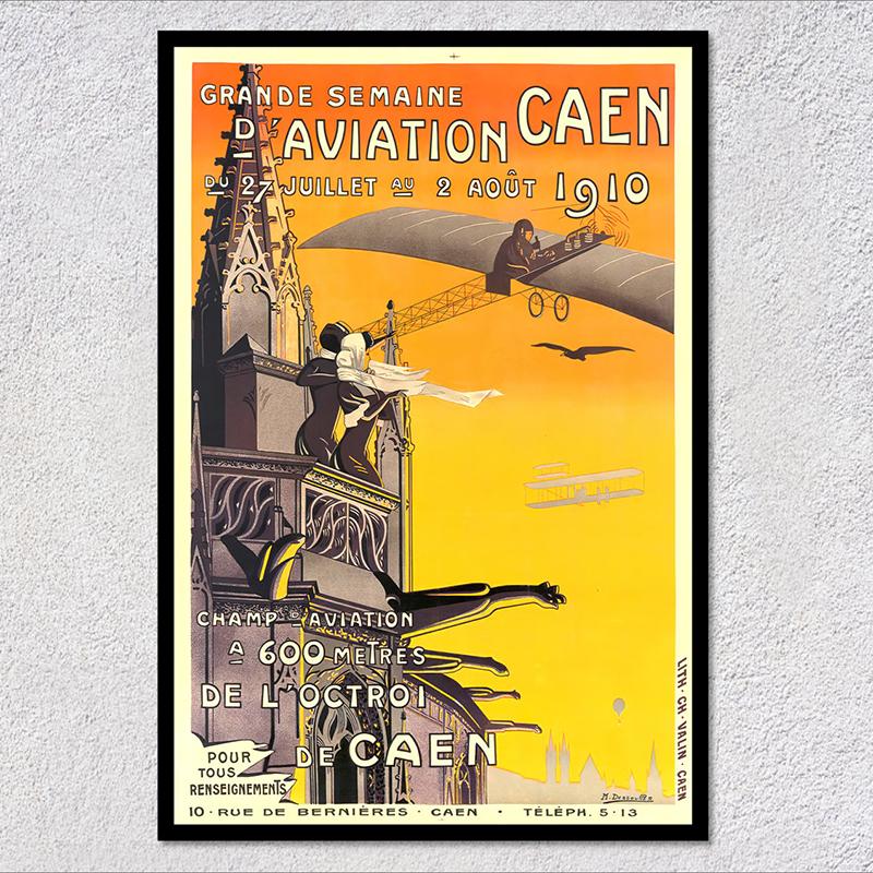 Retro Airways Flights Poster Vintage Aviation Wall Art Print Flying Machines Canvas Painting Pictures for Home Decoration