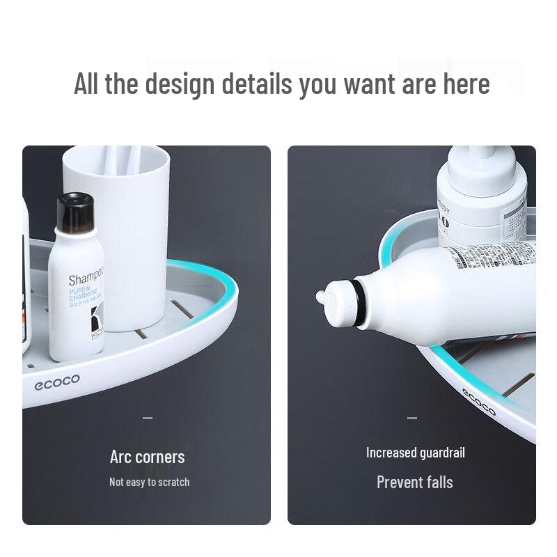 ecoco No-Drill Bathroom Storage Shelf