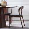 Nordic Household Solid Wood Dining Chair Study Designer Minimalist Back Chair Conference Chair Retro Coffee Chair