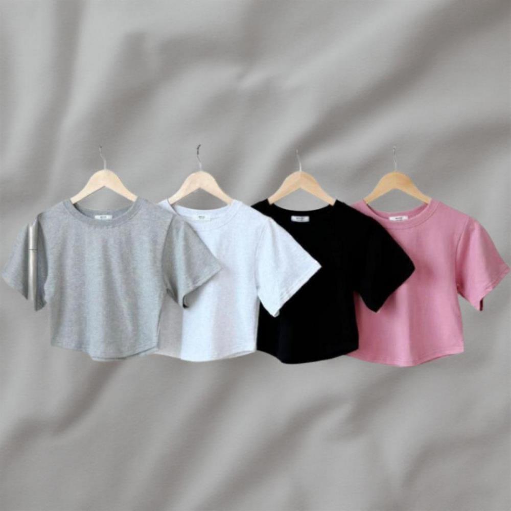 New Arrivals Open Run Women Crop ShorT Sleeve T shirT And bAnding ShorTs Summer