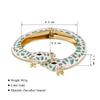 Buntes Emailliertes Armreif Armband Verstellbar Offen Tier Statement Armreif Damen