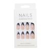 Mittel Mandel Aufdrücknagel French Tip Falschnagel Glänzend Künstlicher Nagel Acryl Aufklebenagel für einfache Anwendung
