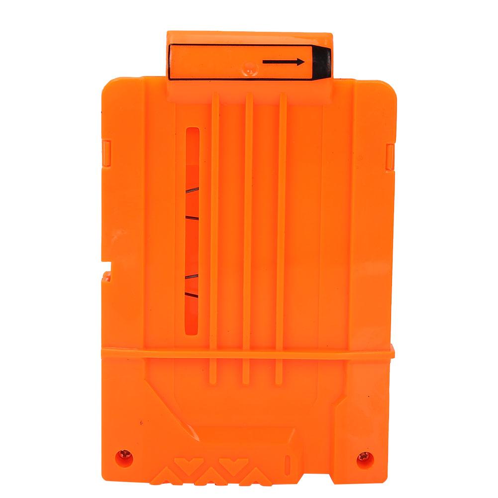 Soft Clip Plastic Cartridge Magazine Toy (5 Transparent Orange)