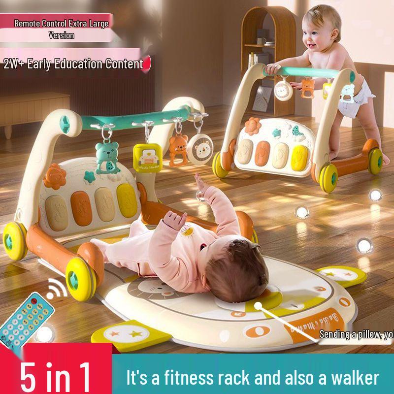 Musical Baby Fitness Rack and Walker for 6-Month-Olds