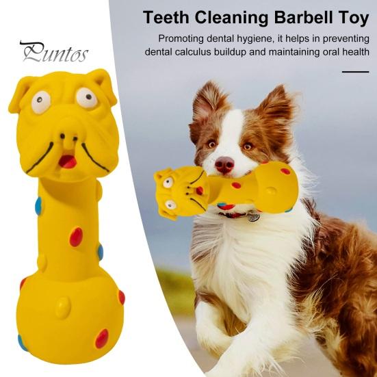 Kauspielzeug für Hunde aus Latex, robust, bissfest, Hantel-Kauspielzeug, Reinigung der Mundgesundheit, Vorbeugung von Zahnstein, lustiges Hundespielzeug für mittelgroße und große Rassen