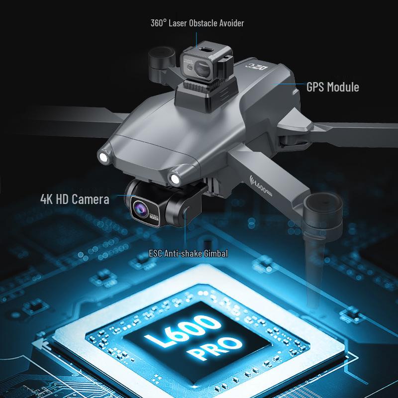L600PRO HD Camera GPS Drone: Foldable Brushless Quad with 5G Remote & Auto Return