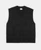 Lettercomo City Boy V-Neck Knit Vest_Black