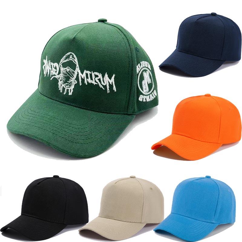 Hot Selling Blank Oem logo Embroidery Curved Bill Sports 5 Panel a Frame Snapback Hats Caps With Custom logo