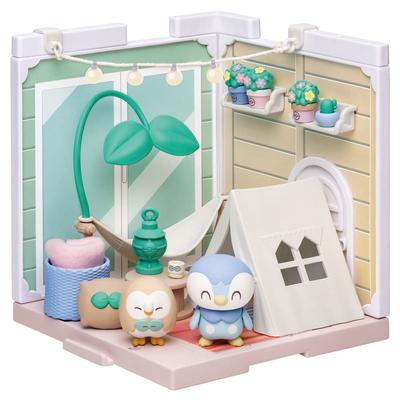 TAKARA TOMY Pocket Monster Pokemon Poke Peace House Berumping Terrace Mokuro & Piplup Unisex