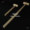 Solid Wood Temple Gong Mallet - Original Wood Color Mallet for Striking Board or Dharma Instrument