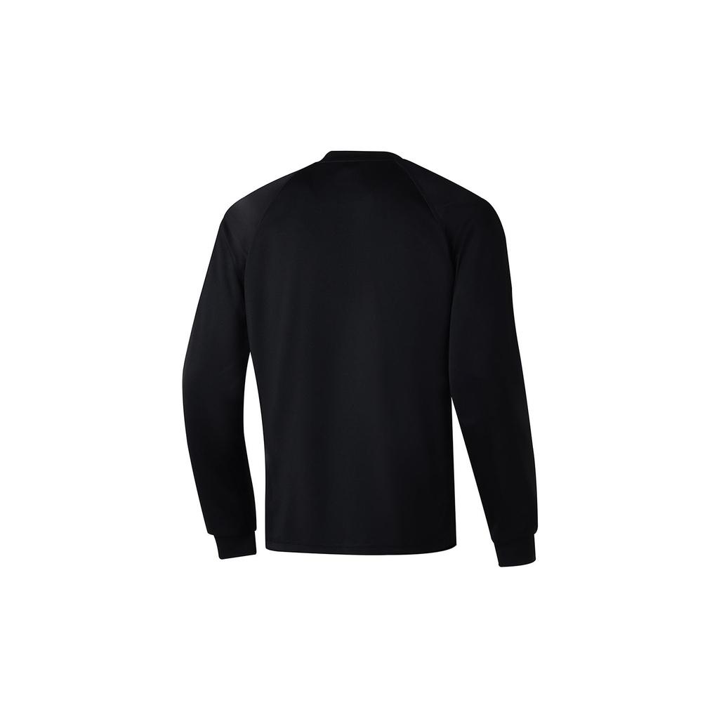 Li Ning Badfive Ensfarget Rundhals Pullover T-skjorte Unisex Topper Svart ATLT021-2