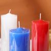 Home Lighting Emergency Bold Red and White Candle Color Odorless Greenhouse Long Pole Cylindrical Large Candle