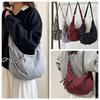 Lightweight Plaid Nylon Crossbody Bag Ballet Style Canvas Dumpling Bag  Spring Summer