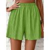 Damen Hohe Taille Einfarbige Shorts Frühling Sommer Mode Hose Dame Lässiges Outfit Kurze Hosen Strand Einfache Kleidung