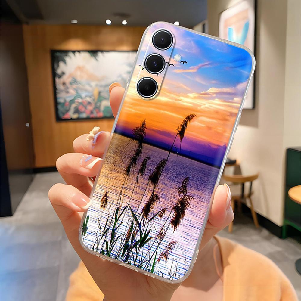 6.7" For Samsung A36 SM-A366E Case Painted Pattern Soft Clear Silicone TPU Cover on For Samsung Galaxy A36 5G A366 Cases Fundas