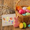 Cute Cartoon Easter Egg Diy Stickers For Kids Interactive Family Fun Pack Of 16