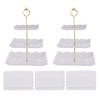 3-Tier Cupcake Stand Holder Plastic Serving Platter for Afternoon Tea Dessert Display Stand for Weddings Parties