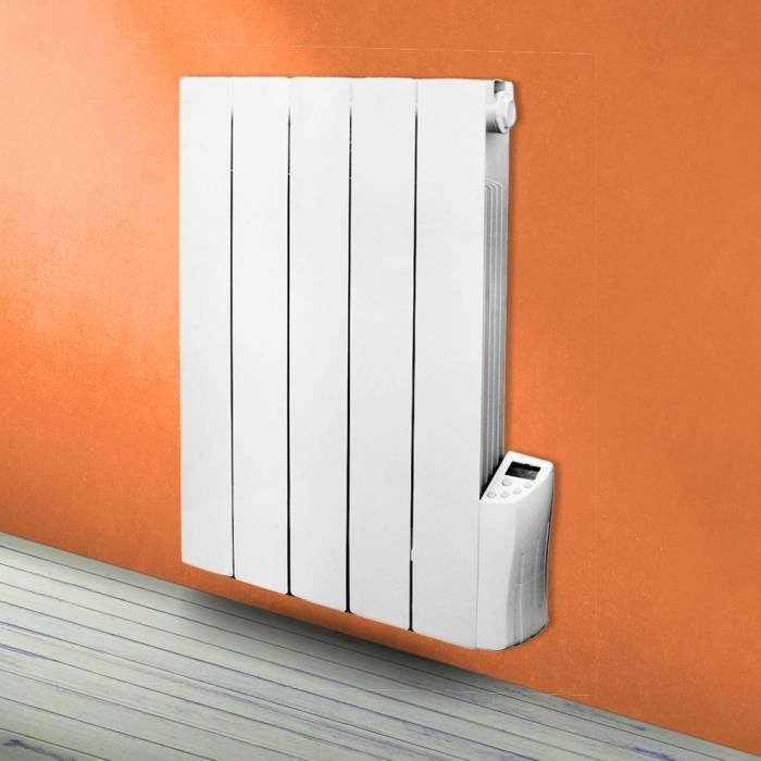 Radiateur électrique à inertie fluide - 900W - WARM TECH - 230V - Jusqu'à 35m3 - Blanc