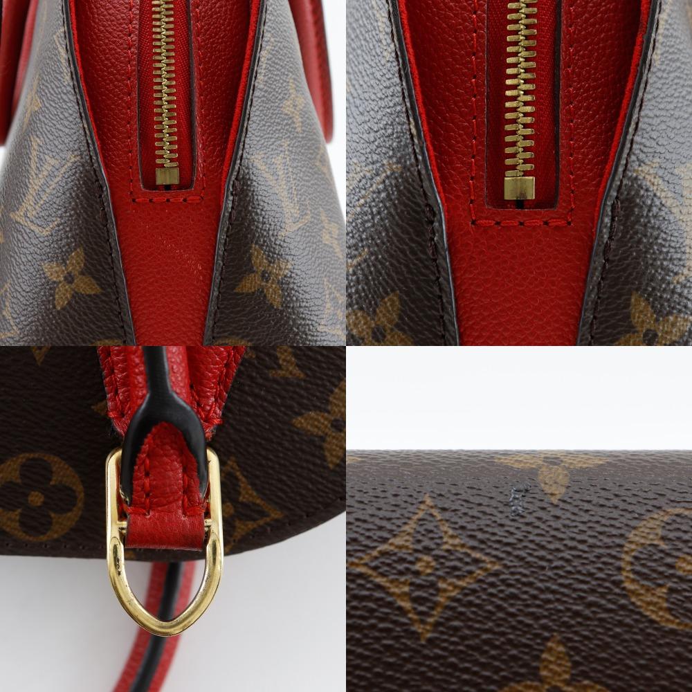 LOUIS VUITTON Almine toe bag Handbag M41779 2WAYShoulder Rouge Brown / red Monogram canvas Women Used